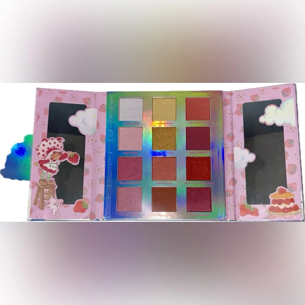 Strawberry Shortcake Eyeshadow Palette with Double Door and Double Mirrors